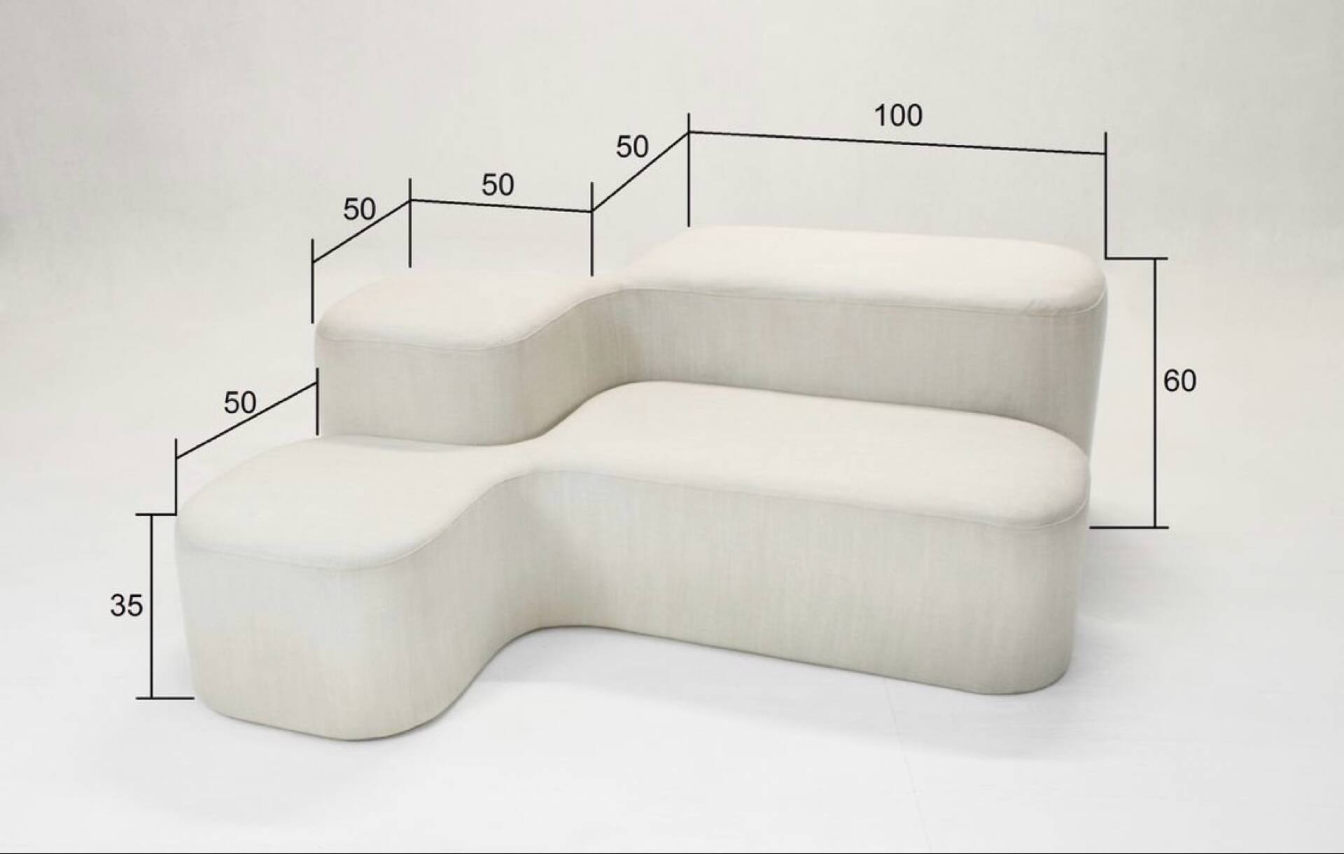 Modular Landscape Puzzle Sofa, 1970s, Set of 8