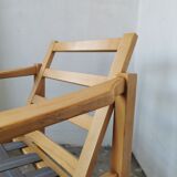 Scandinavian light wood armchair