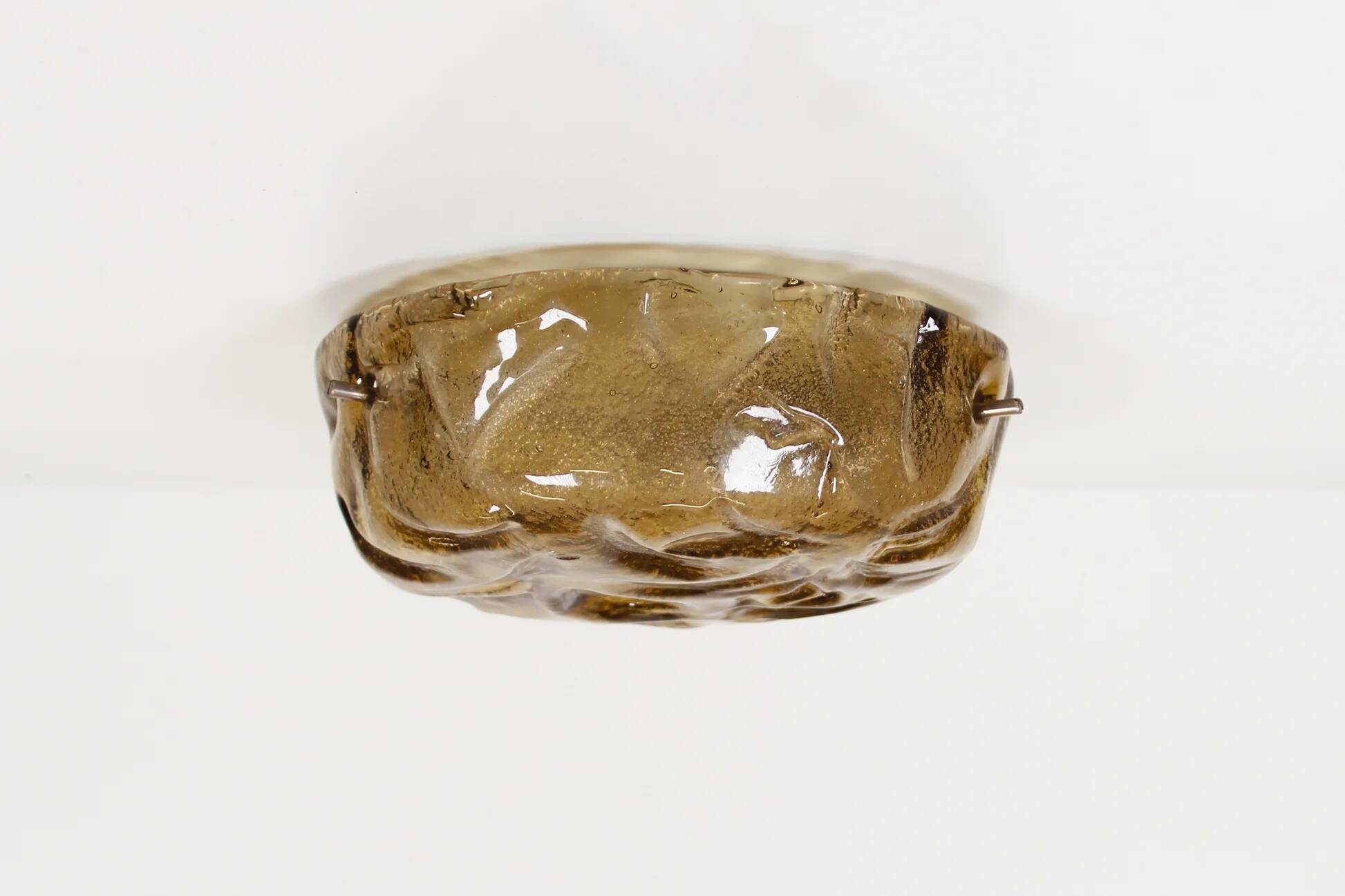 Amber glass ceiling lamp by RZB Leuchten