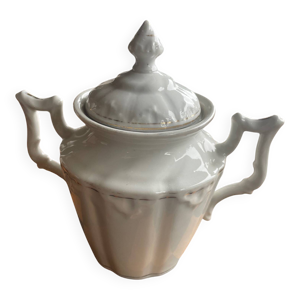 sucrier porcelaine blanc