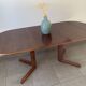 Table danoise ovale extensible en teck, années 60