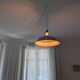 Industrial white metal pendant light