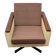 Fauteuil pivotant des années 1960 en mohair-velours