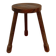 Tabouret tripode en bois massif  Années 50/60