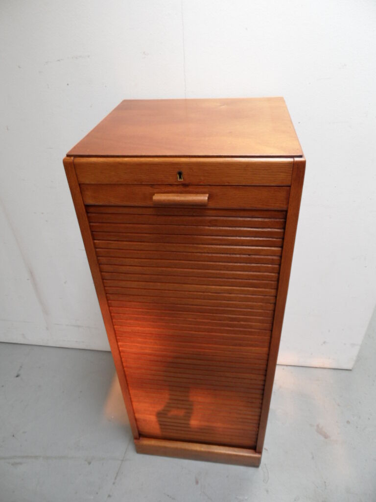 Vintage filing cabinet with roller shutter