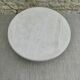 Side table, round travertine sofa end