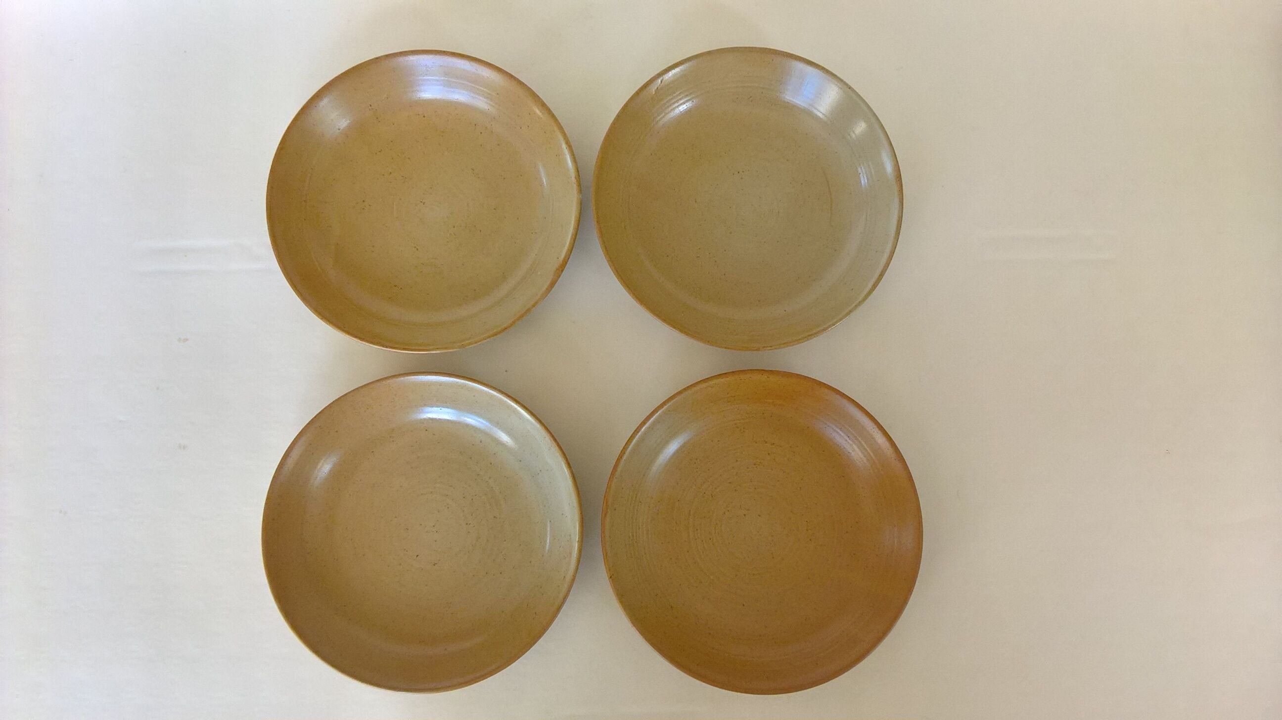 Set de 4 assiettes calottes en grès CNP village