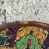 Large artisanal plate from Fès – 38 cm – Painted Moroccan ceramic