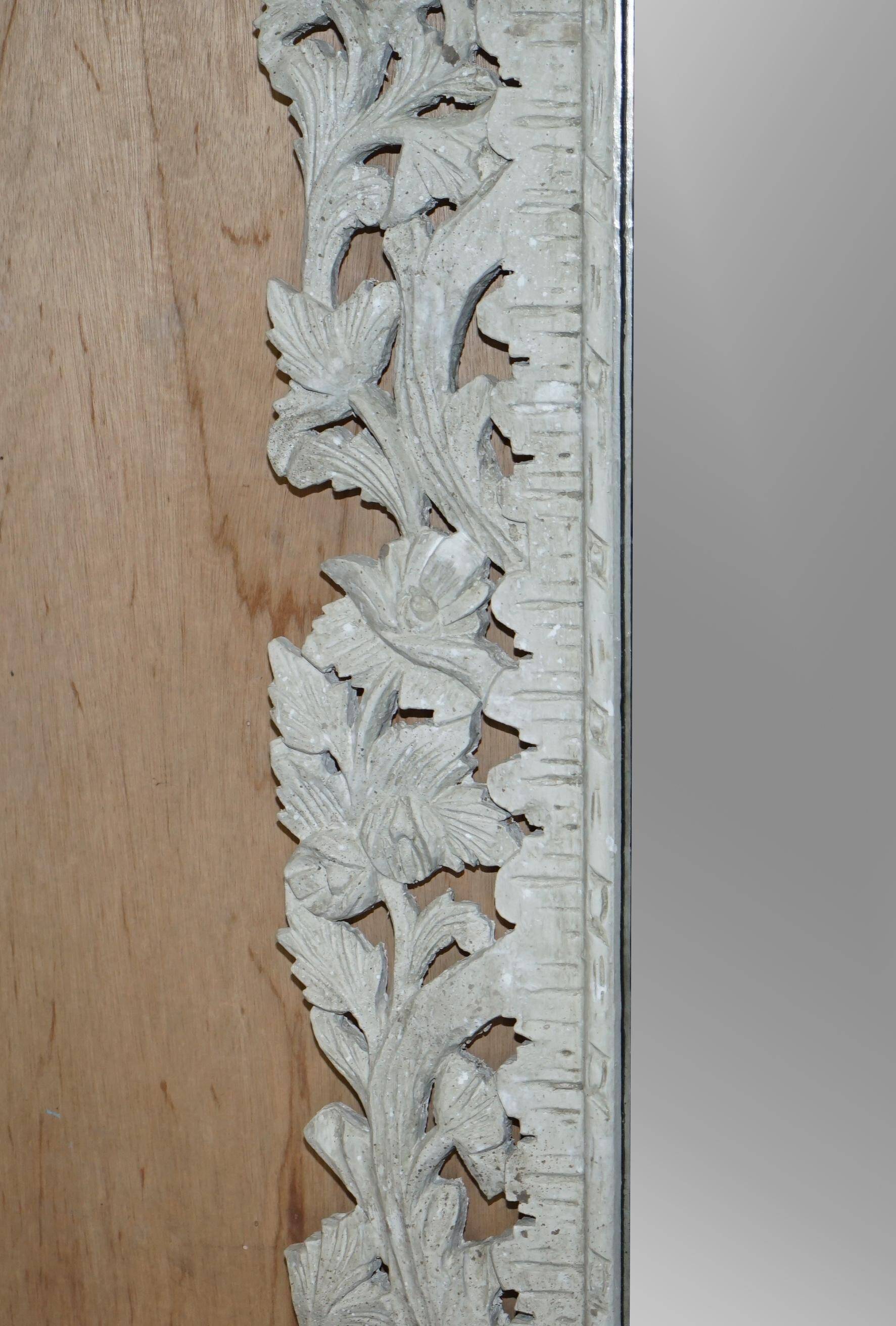 Grand Antique Carved and Hand-Painted Fireplace Mirror, Birman Liberty's London