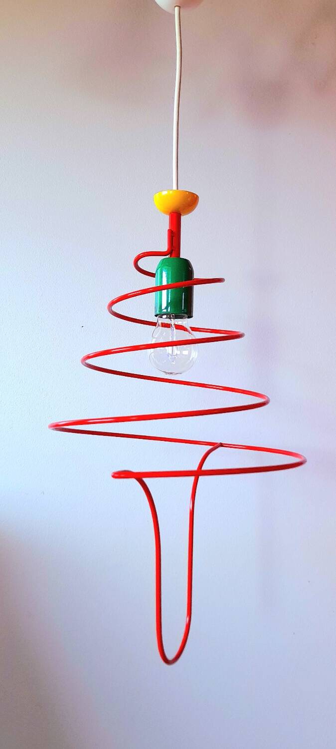 Spiral suspension, Memphis, 80s.