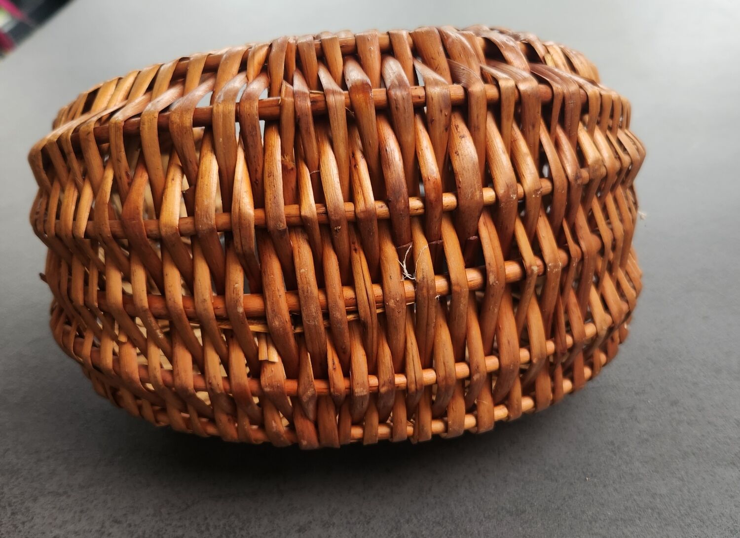 Vintage wicker gondola basket