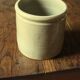 Gray beige glazed stoneware pot