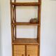 Vintage bamboo wicker shelf