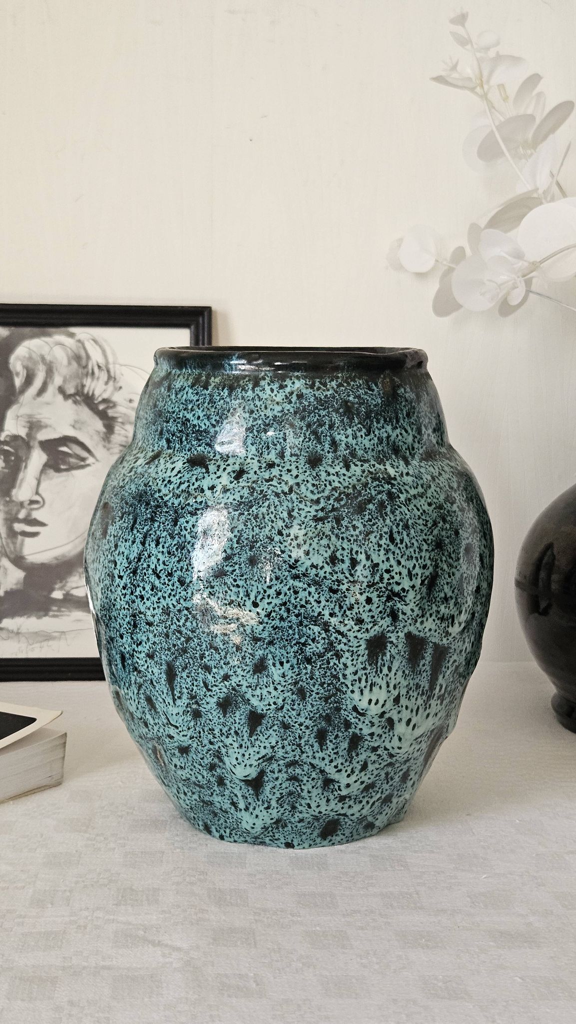 Vase en céramique de studio 1960-1970