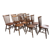 Set of 10 bistro chairs