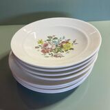 Set of 8 plates: Luneville K&G France "Chaillot de Vercor"