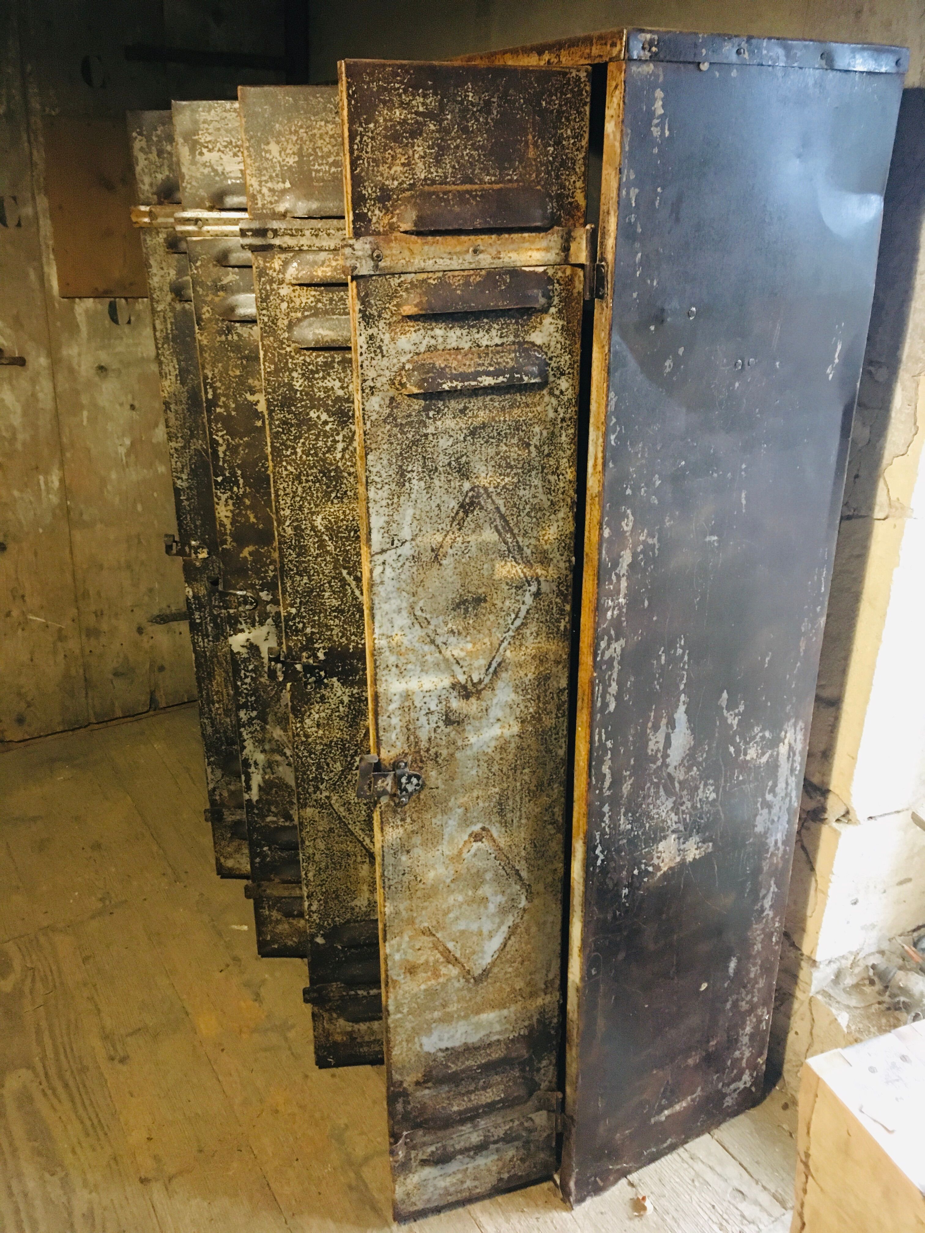 5-door industrial wardrobe 1920s