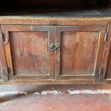 Chinese vessel cabinet 19th century in elm wood