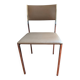 Chaise années 70 chrome et skaï