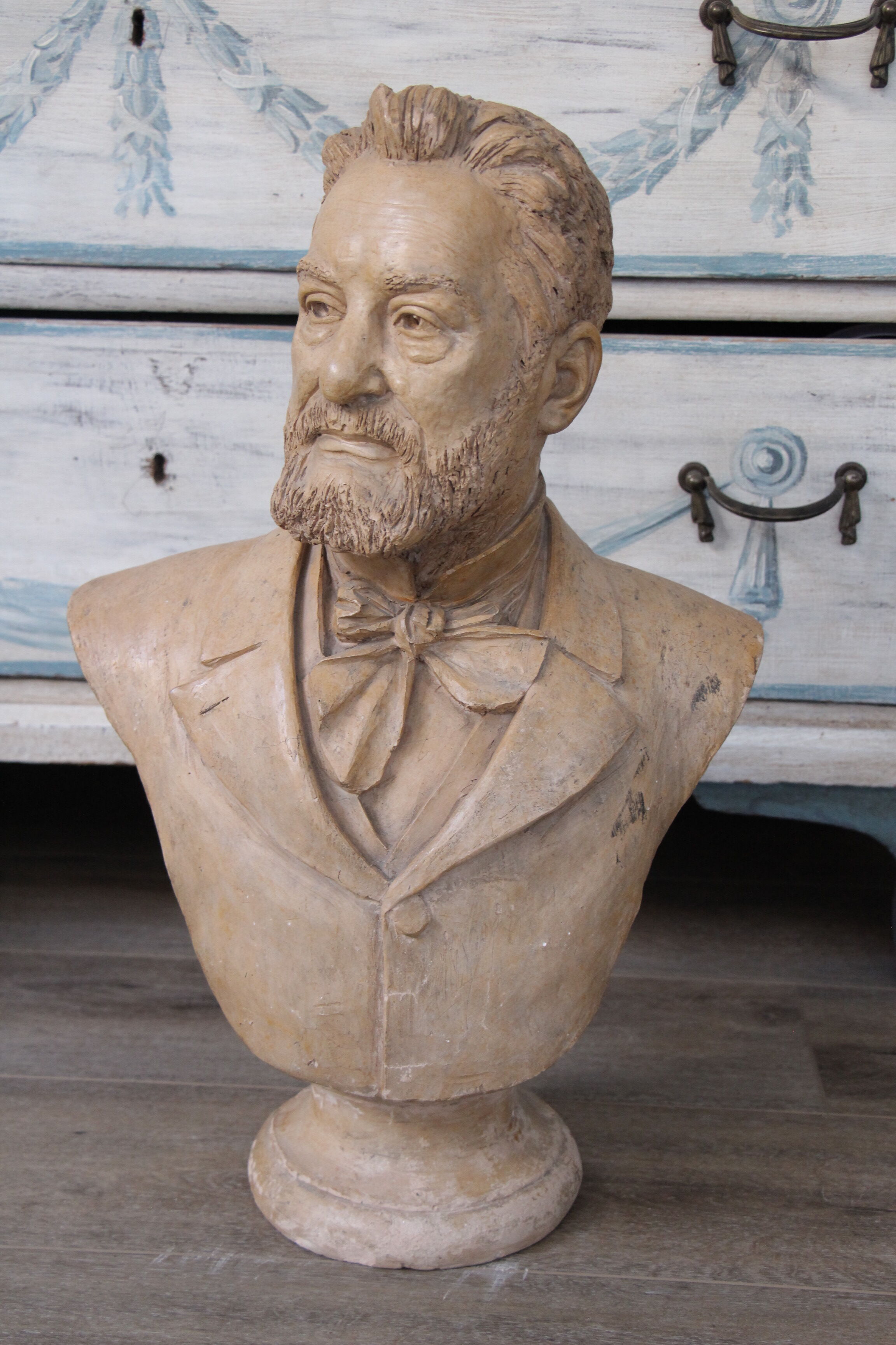 Bust of a man in nineteenth century terracotta