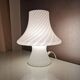 Lampe champignon Murano blanc, Gambaro e Poggi pour Vetri, 1970