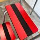 VINTAGE RED FORMICA STEP STOOL / KITCHEN STEP / MINI LADDER