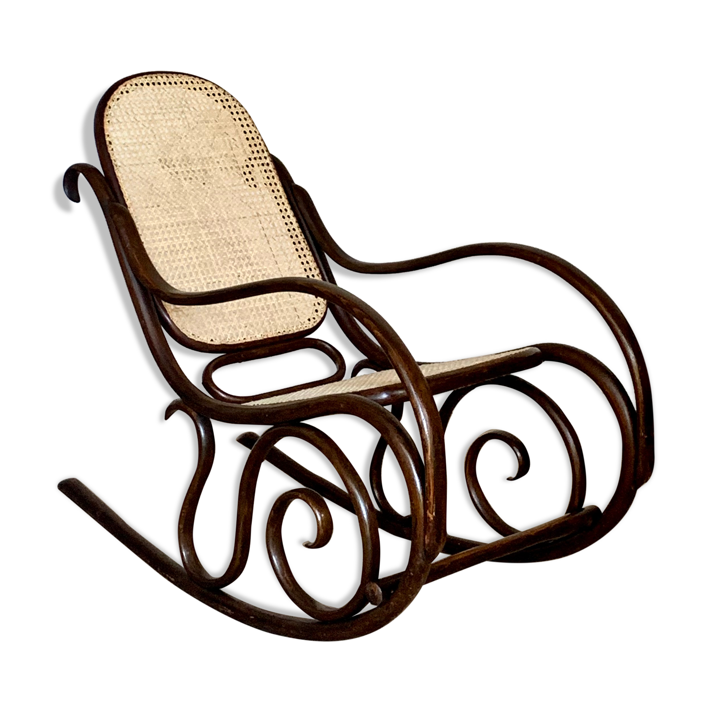 Vintage rocking chair Jakob and Josef Kohn