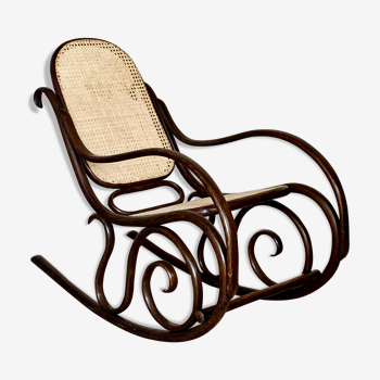 Vintage rocking chair Jakob and Josef Kohn