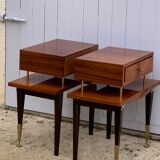 Pair of vintage bedside tables