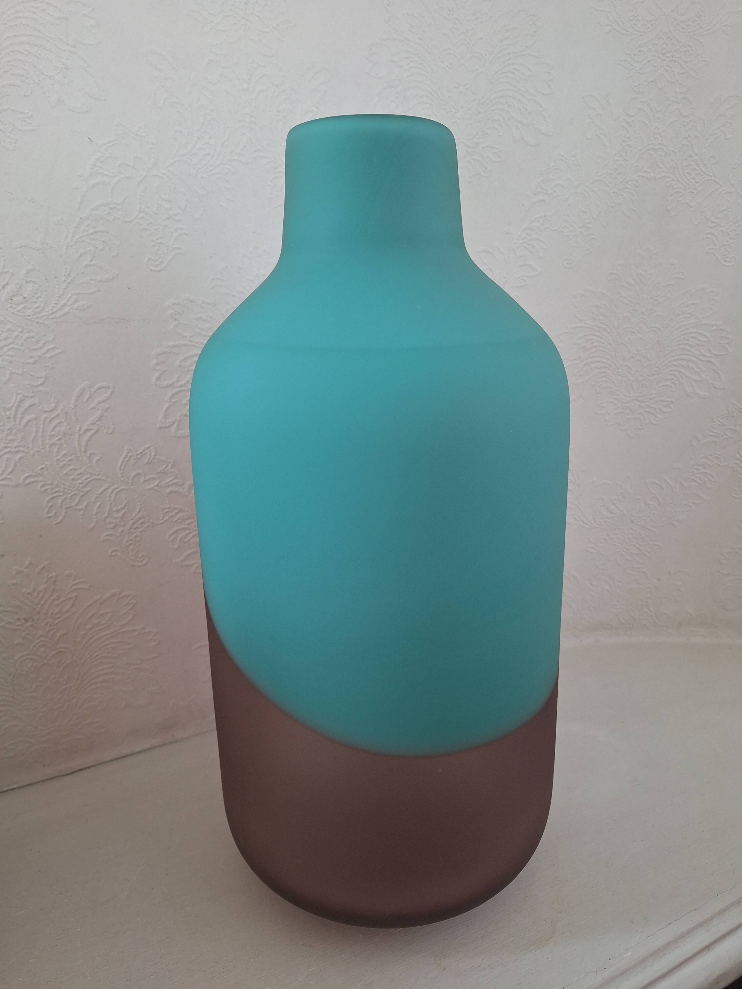 Contemporary two-tone vase
