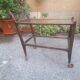 Wooden Trolley with Glass Shelves and Wheels from de Baggis, 1950s