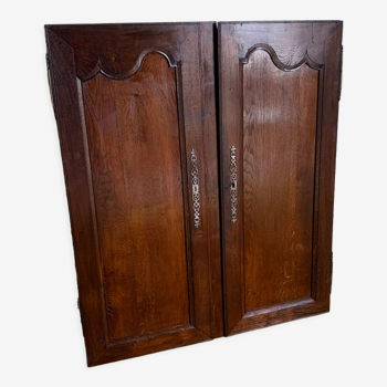 Pair of 19th century oak door.