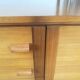 Large vintage row in blond wood