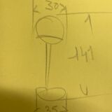 Tibor Hazi floor lamp 1970