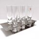 Steel and Glass Liqueur Drinking Set by Holme Sweden