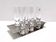 Steel and Glass Liqueur Drinking Set by Holme Sweden