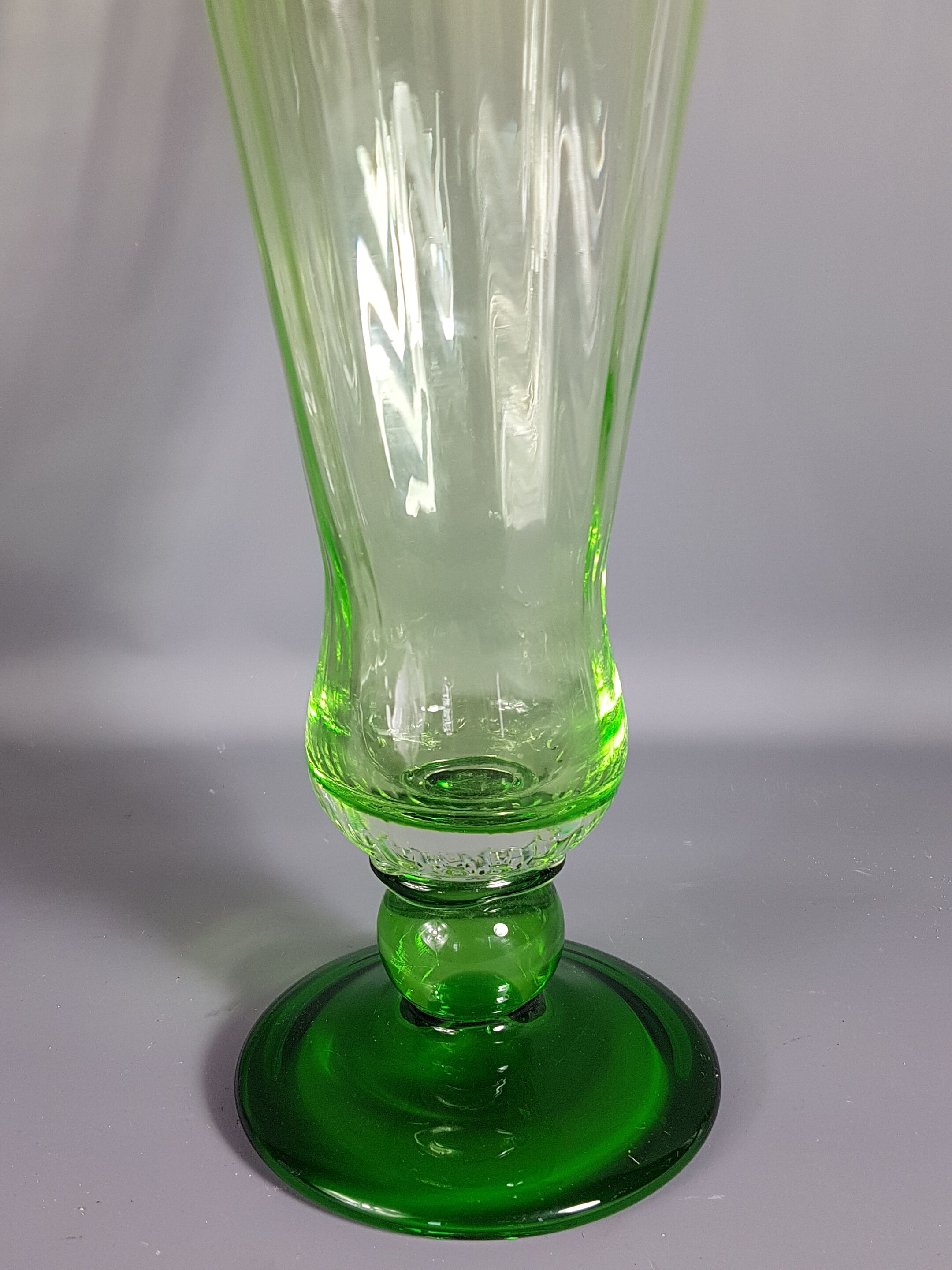 Old vase in Ouraline glass