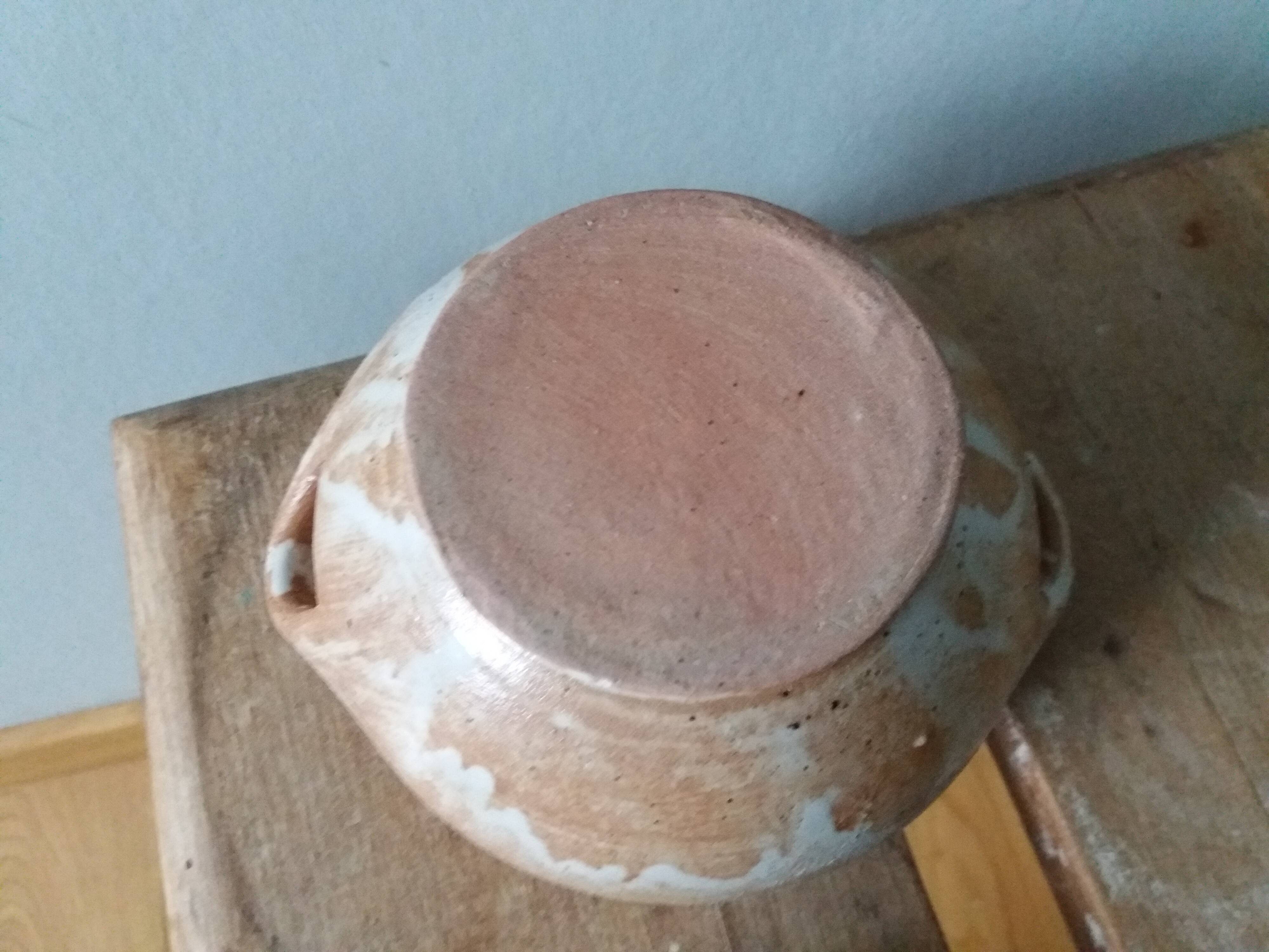 Covered sugar bowl in Puisaye stoneware