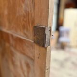 Old hardware cabinet in pitch pine - Early 20th century - Sandblasted