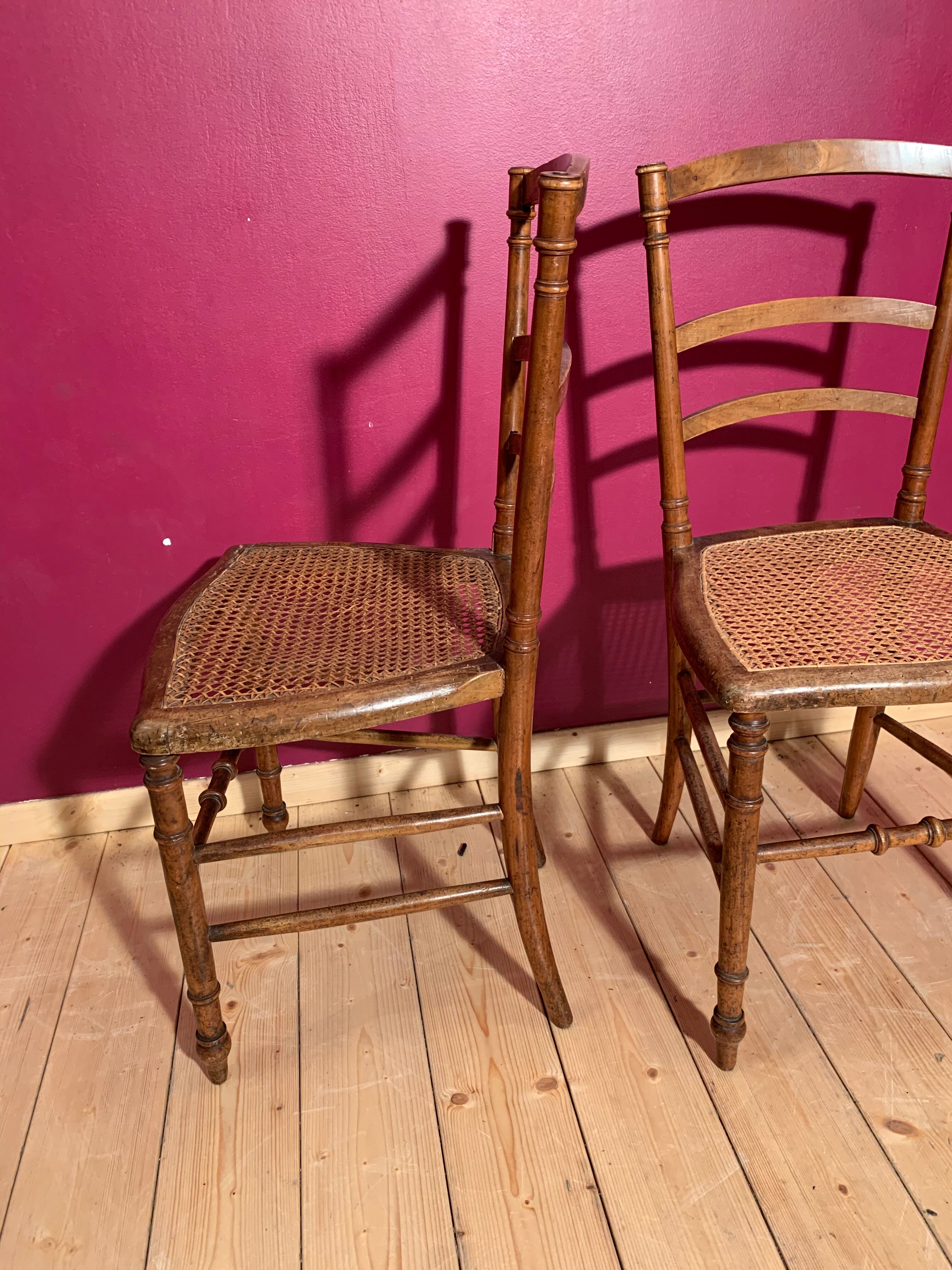 Pair of art nouveau chairs