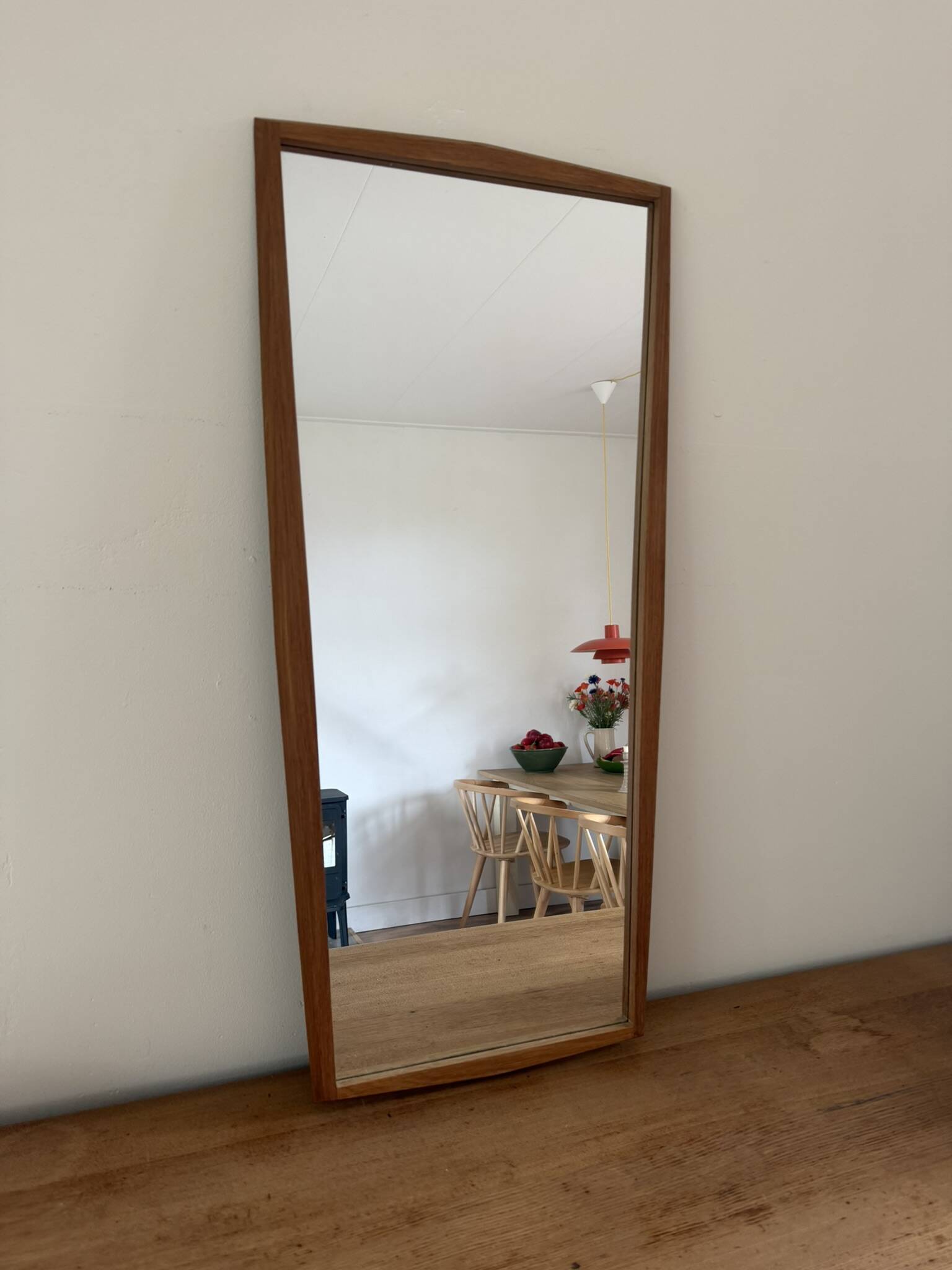Vintage Danish Jansen Spelje teak mirror - midcentury mirror