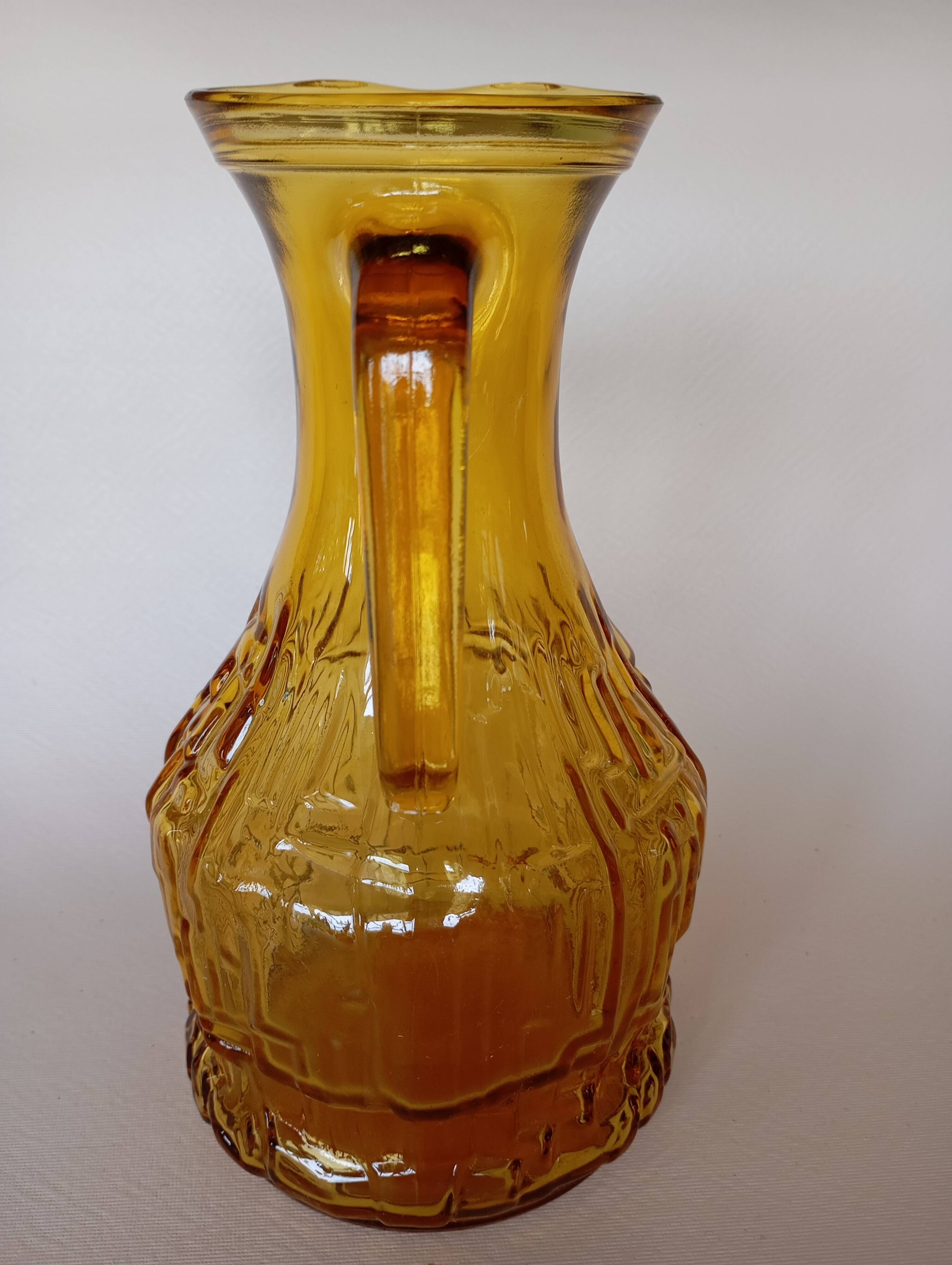 Vintage Bormioli Italian glass carafe from the 70s