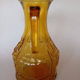 Vintage Bormioli Italian glass carafe from the 70s