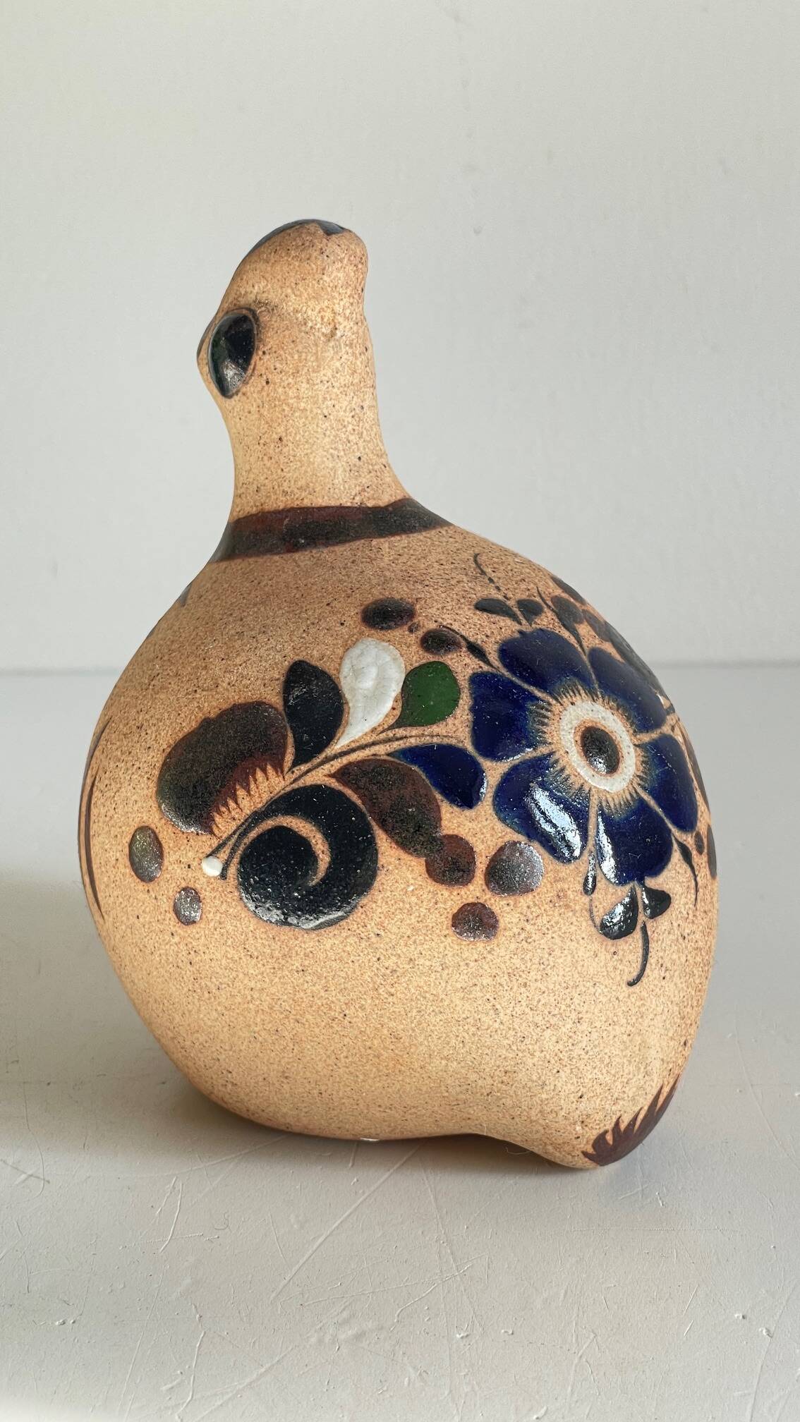 Bird handmade stoneware mexico vintage