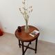Side table from the 40s/50s in turned wood, Louis XIII style