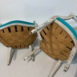 Pair of Louis XVI convertible armchairs