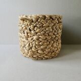Braided rope pouffe stool, 60s-70s