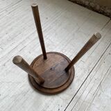 French tripod oak stool 50