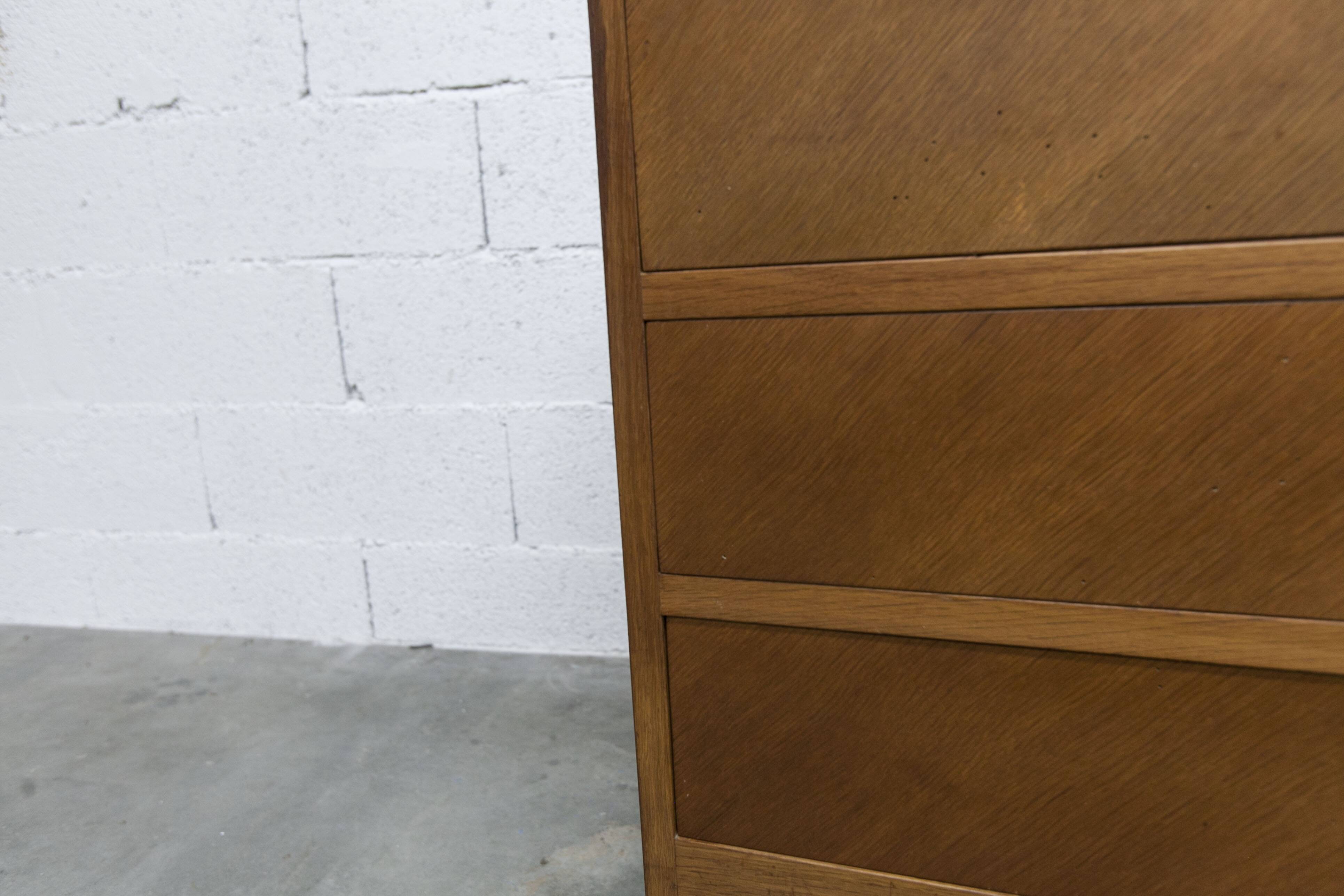 Scandinavian chest of drawers 1960 light oak clean and solid