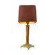 Classic Onyx and Brass Column Table Lamp 20th Century